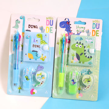 Dino 4-in-1 Stationery Set