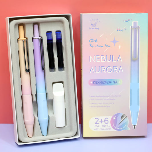 Nebula Aurora Click Fountain Pen Set