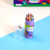 12-Color Pencil Mini Barrel with Sharpener