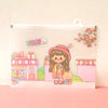 New Day Cute Girl A4 Zipper File Folder