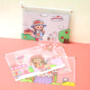 New Day Cute Girl A4 Zipper File Folder