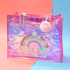 Sparkle in Style: Holographic Tote Bag