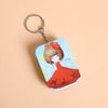 Mini Girl Tin Box keychain