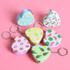 Mini Heart Fruit Tin Box keychain