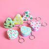 Mini Heart Fruit Tin Box keychain