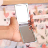 Sleek & Stylish Foldable Compact Mirror