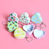 Mini Heart Fruit Tin Box keychain