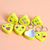 Mini Heart Smiley Tin Box keychain