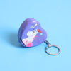 Mini Heart Unicorn Tin Box keychain