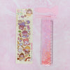 Sparkly Glitter Ruler + Fun Stickers Set