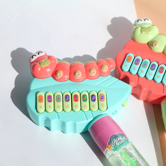 Musical Caterpillar Bubble Blower Wand