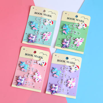 Unicorn Magic Bookmarks Paperclip Set of 4pcs