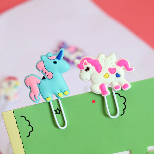 Unicorn Magic Bookmarks Paperclip Set of 4pcs