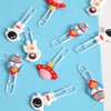 Space-Themed Bookmarks Paperclip Set of 4pcs