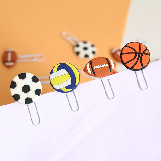 Football Bookmarks Paperclip Set of 4pcs