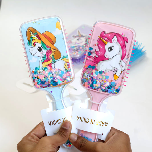 Unicorn Glitter Hair Brush/Comb