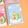 Cute Avocado Spiral Diary