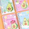 Cute Avocado Spiral Diary