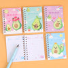 Cute Avocado Spiral Diary