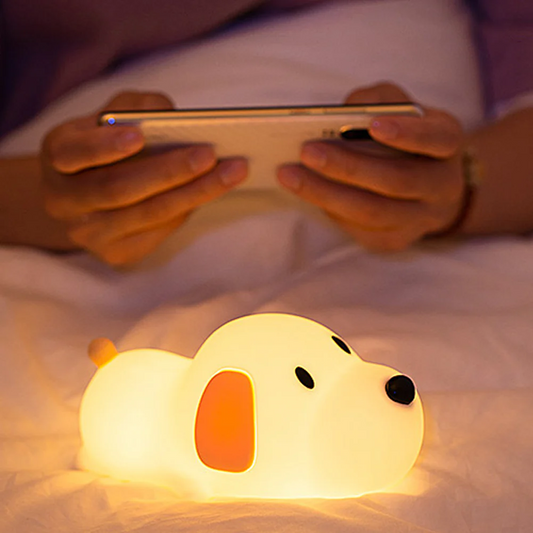 Silicone Puppy Touch Night Lamp