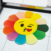 Sunflower Emoji Rainbow Mat