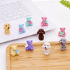 Creative Teddy Dog & Bear Eraser Set of 5