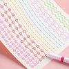 Patterned Linear Color Pen Pack of 6