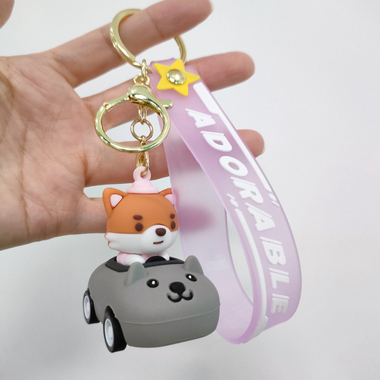 Cute Little Fox Car Keychain