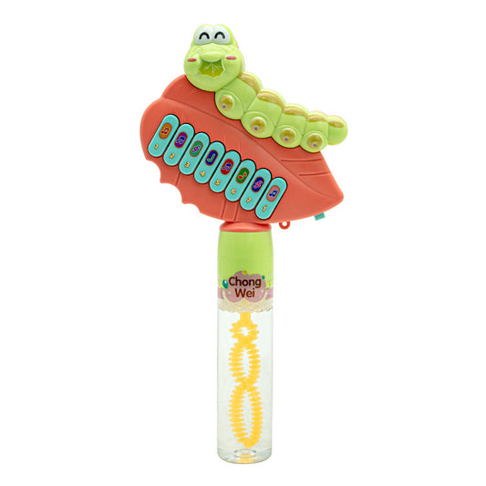 Musical Caterpillar Bubble Blower Wand