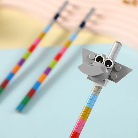 Creative DIY Animal Blocks Pencil Set