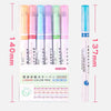 Patterned Linear Color Pen Pack of 6