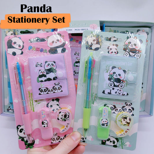 Panda 4-in-1 Stationery Set