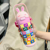 Adorable Kawaii Mathematics Bear Plastic Bottle | Sipper | 520ml