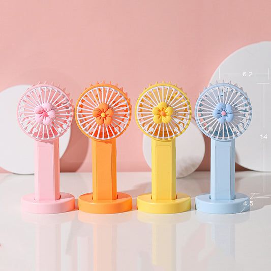 Electric Night Light Mini Handheld Fan