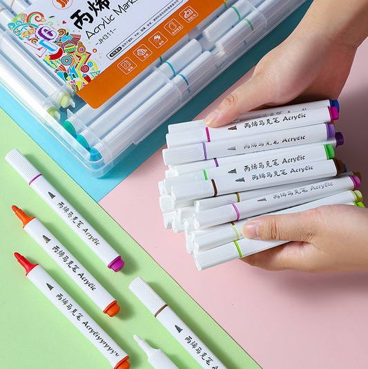 Acrylic Soft Head Marker Pen Set of 12