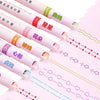 Patterned Linear Color Pen Pack of 6