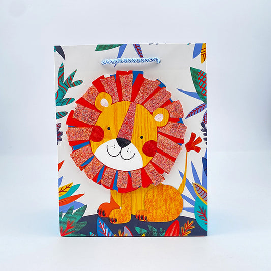 Jungle Animal 3D Paper Gift Bag