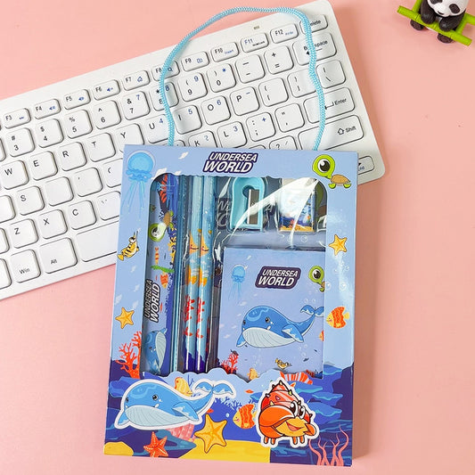 Cartoon Theme Stationery 6 pcs Set