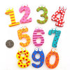 Number Wooden Fridge Magnet Pack of 10