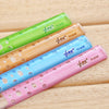 Cute 12cm Mini Glass Ruler (Pack of 2)