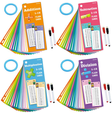 15-in-1 Mathematical Training Flash Cards (Reusable)