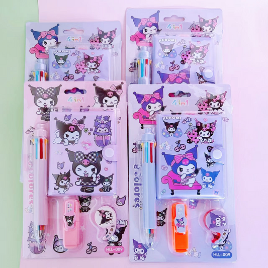 Kawaii Stationery Kit ( 4 Items Pack )