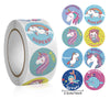 Rainbow Unicorn Sticker Roll - 500 Stickers