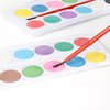 12-Color Watercolor Paint & Brush Set