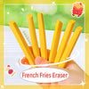 French Fries Eraser Sticks