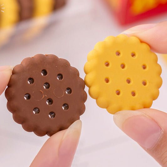 Creative Cookie Shape Eraser Pack of 5 pcs