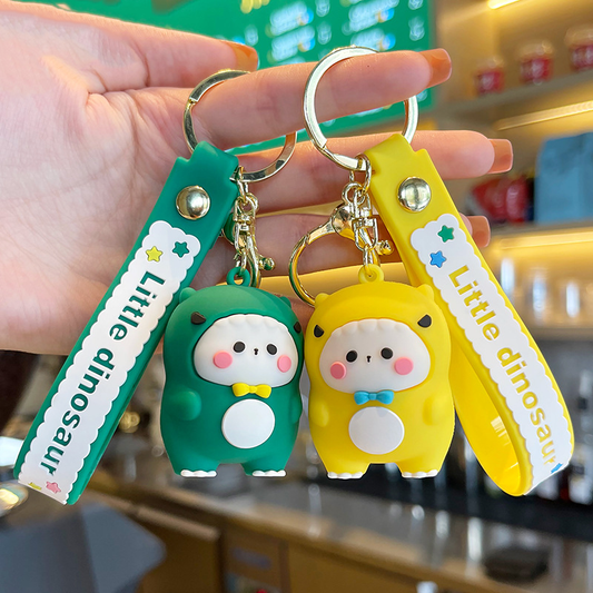 Stylish Dino Theme Key Rings