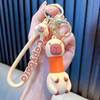 Capybara Retractable Neck Keychain