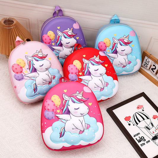 3D Unicorn Cute Eggshell Backpack