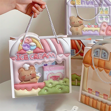 Children's Cute Cartoon 3D Paint Gift Bag | Handbag